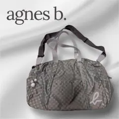 美品✨agnes b. VOYAGE チャーム付　ドット柄 グリーン系ボストンのサムネイル