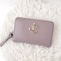 JIMMY CHOO　財布　クリスティ　ミディアム　ラウンド　ピンクベージュのサムネイル