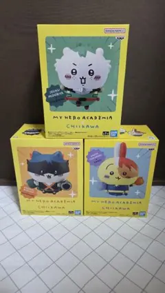 僕のヒーローアカデミア×ちいかわ フィギュア・ちいかわ・ハチワレ・うさぎ