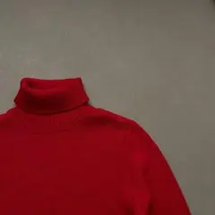 美品　The Inoue Brothers タートルネック　赤　M アルパカ