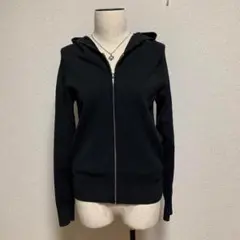 セオリー 現行 クレープニット フーディ ブラック 黒 シンプル セレブ 高級