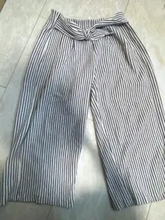 ZARAキッズ 150cm ワイドパンツ ストライプ