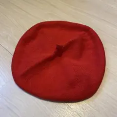 レッド　赤　ベレー帽 コットン100%