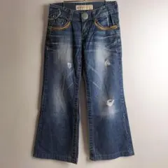 レッドペッパー ブーツカットジーンズ フレアデニムパンツY2Kローライズ W25