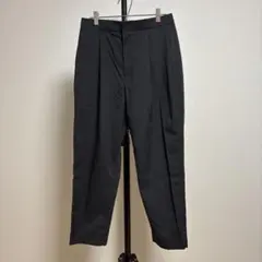 【美品】UNIQLO×Theory 感動タックイージーパンツ 黒 L 洗濯可能
