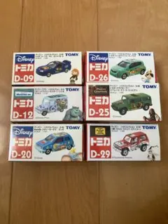 ディズニートミカ6台セット