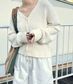 CANAL JEAN EI mar カーディガン　アイボリー