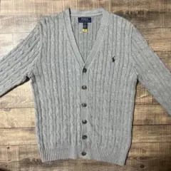 メンズカーディガン グレー polo