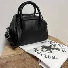 BHPC ポロクラブ 2way ショルダーバッグ ハンドバッグ 黒 ボストン型のサムネイル