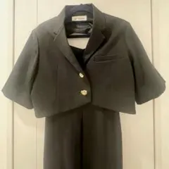 リリーブラウン　サテンドッキングワンピースドレスブラック