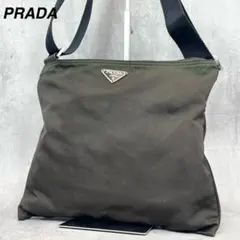 【良品✨】 プラダ ショルダーバッグ テスート ナイロン グリーン ユニセックス