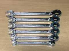 TS-99167ラチェットレンチ◇コンビネーションレンチ8~17ｍｍ◇6点セット