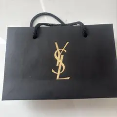 YSL ショップ袋 黒 ゴールドロゴ