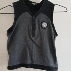 COMME CA ISM グレー ノースリーブタンクトップ 110cm