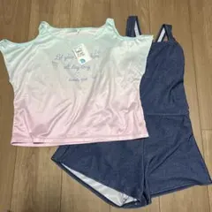 新品タグ付き　女の子　160 水着　2点セット