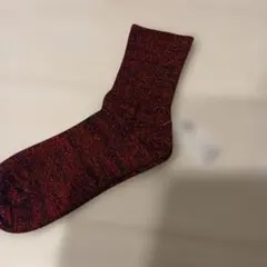 Tabio ラメソックス レッド×黒　 22.5-24.5cmのサムネイル