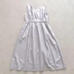 MARGARET HOWELL シルク混 ノースリーブ ワンピース 2 日本製のサムネイル