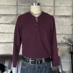 平成　Y2K ロンT グランジ　パンク　お兄系　ボーダー　ヘンリーネック