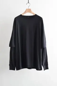 COMOLI THIN コットン レイヤード Tシャツ　サイズ2のサムネイル
