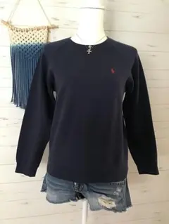 ★ポロラルフローレン★ポニー 刺繍 ネイビー トレーナー スウェット