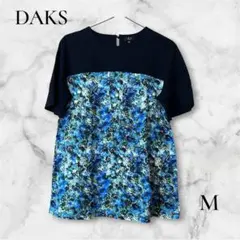 DAKS tシャツ　チュニック　花柄 半袖　Mのサムネイル