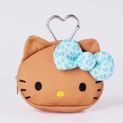 【未使用・未開封】日焼けハローキティ ポーチ ヒョウ柄リボン