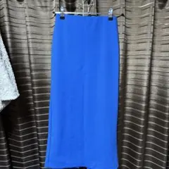 ブルー ロングタイトスカートのサムネイル