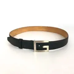 GUCCI グッチ Gロゴ ベルト 小物 ブラック メンズ ブランド