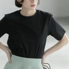 OPAQUE.CLIP ベーシックTシャツ　ブラック ・ ホワイト　2枚セット