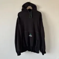 90s adidas EQUIPMENT パーカー XL 黒 身幅76cm