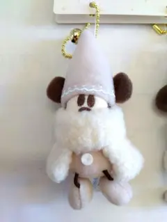 リルリンリン ぬいぐるみチャーム 白 ディズニー クリスマス