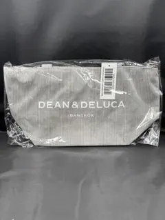 ディーンアンドデルーカ 新作 コーデュロイ S グレー トートバッグ 新品未開封