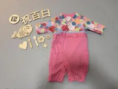 Aenak 花柄 袴ロンパース ベビー服