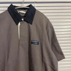 L.L.Bean エルエルビーン バイカラー 半袖 ポロシャツ ラガーシャツ