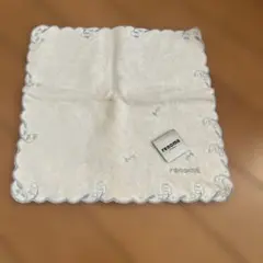 renoma ハンカチ ホワイト 刺繍