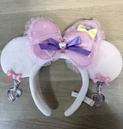 ディズニーミニーイヤリングカチューシャピンク
