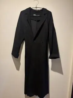 黒　ロングコート　ZARA