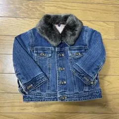 コムサデモード　デニムジャケット ファー付き　Gジャン size80