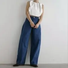 hideka レディースデニム　コクーンパンツ　サイズ61T