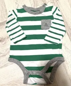 値下げ　baby GAP ストライプロンパース 3-6ヶ月