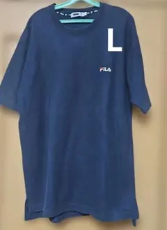 FILA フィラ 半袖Tシャツ ネイビー Lサイズ