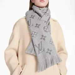 極美品【ルイヴィトン】エシャルプロゴマニア　ウール　マフラー　モノグラム