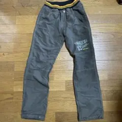 子供用パンツ2枚セット グレー ベージュ 160㎝ 裏起毛