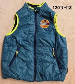 ミキハウス DOUBLE.B リバーシブルダウンベスト 120サイズ