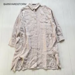 BARNYARDSTORM バックドロストリネンロングシャツ　1