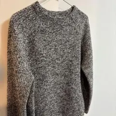 C*r様 セオリーリュクス黒白ミックス長袖ニットセーター