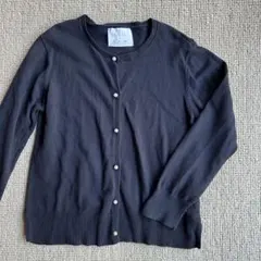 ZARA ザラキッズ ザラガール　パール付きカーディガン 羽織り　ネイビー