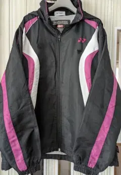 YONEX ウインドブレーカー上着S 女性用 学生 部活 スポーツ 黒×ピンク
