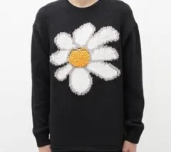 INHERIT デイジー刺繍 ニットセーター