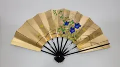 京扇子　舞扇　桔梗　秋草　金もみ地 京扇子 舞扇 桔梗 秋草 金もみ地 - メルカリ